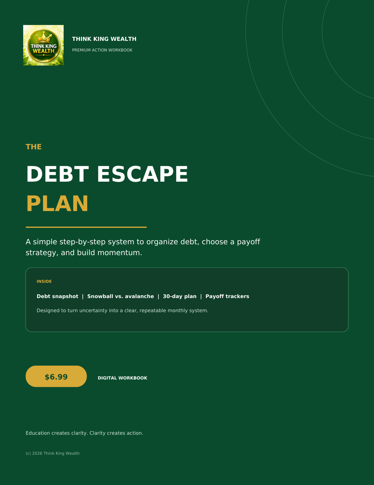 The Debt Escape Plan PDF cover